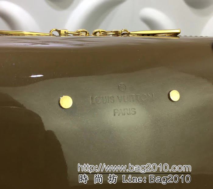 路易威登LV頂級原單2018新款Venice漆光皮革手袋 旅行箱M54390海帶綠 YDH1081